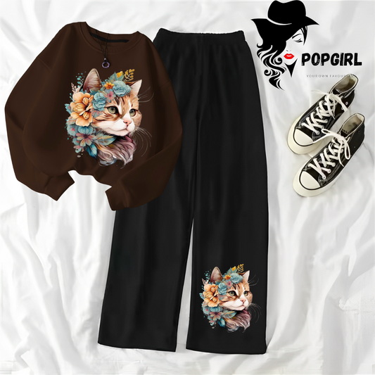 Women's Premium Sweatshirt And Pant Set