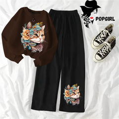 Women's Premium Sweatshirt And Pant Set