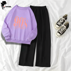 Women's Premium Sweatshirt And Pant Set