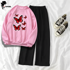 Women's Premium Sweatshirt And Pant Set