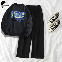 Women's Premium Sweatshirt And Pant Set