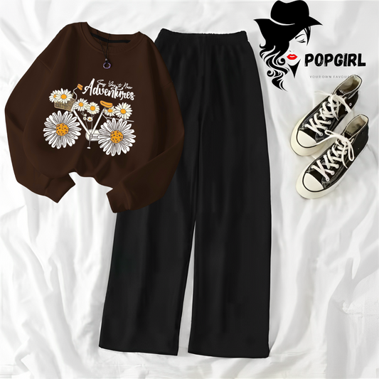 Women's Premium Sweatshirt And Pant Set