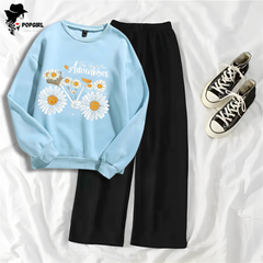 Women's Premium Sweatshirt And Pant Set