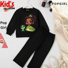 (Copy) Kid's Premium Black Sweatshirt Set - 8/9 Year