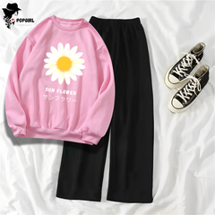 Women's Premium Sweatshirt And Pant Set