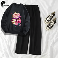 Women's Premium Sweatshirt And Pant Set