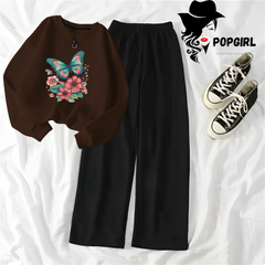 Women's Premium Sweatshirt And Pant Set