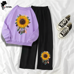 Women's Premium Sweatshirt And Pant Set