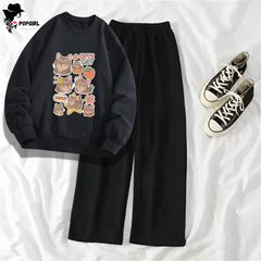 Women's Premium Sweatshirt And Pant Set