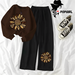 Women's Premium Sweatshirt And Pant Set