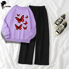 Women's Premium Sweatshirt And Pant Set