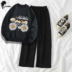 Women's Premium Sweatshirt And Pant Set