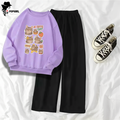 Women's Premium Sweatshirt And Pant Set