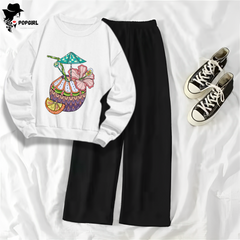 Women's Premium Sweatshirt And Pant Set