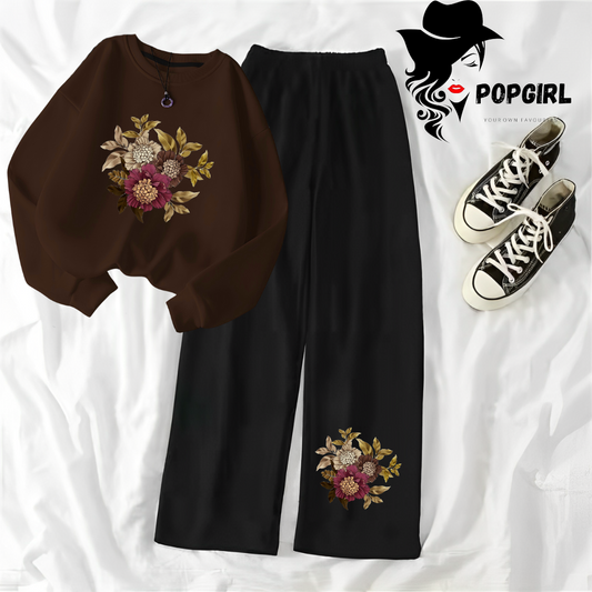 Women's Premium Sweatshirt And Pant Set