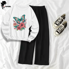 Women's Premium Sweatshirt And Pant Set