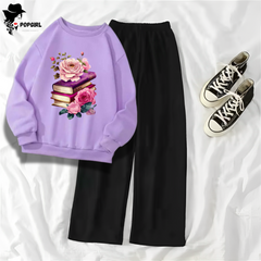 Women's Premium Sweatshirt And Pant Set