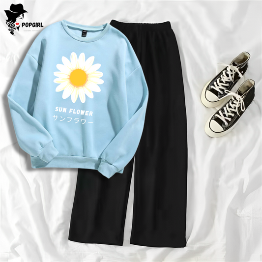 Women's Premium Sweatshirt And Pant Set