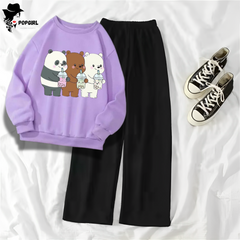 Women's Premium Sweatshirt And Pant Set