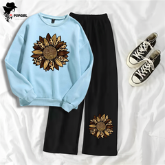 Women's Premium Sweatshirt And Pant Set