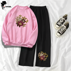 Women's Premium Sweatshirt And Pant Set