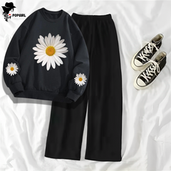 Women's Premium Sweatshirt And Pant Set