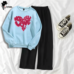 Women's Premium Sweatshirt And Pant Set