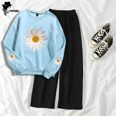 Women's Premium Sweatshirt And Pant Set