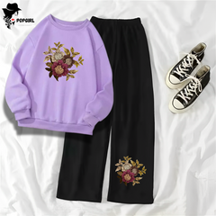 Women's Premium Sweatshirt And Pant Set