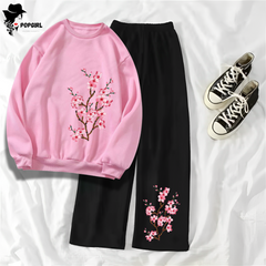 Women's Premium Sweatshirt And Pant Set