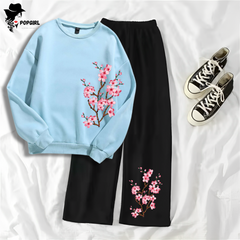 Women's Premium Sweatshirt And Pant Set