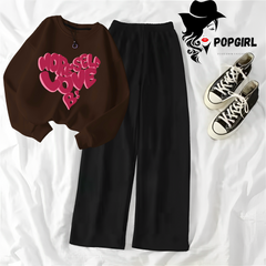 Women's Premium Sweatshirt And Pant Set